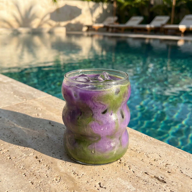 Ube Matcha Latte Recipe (Iced & Layered)